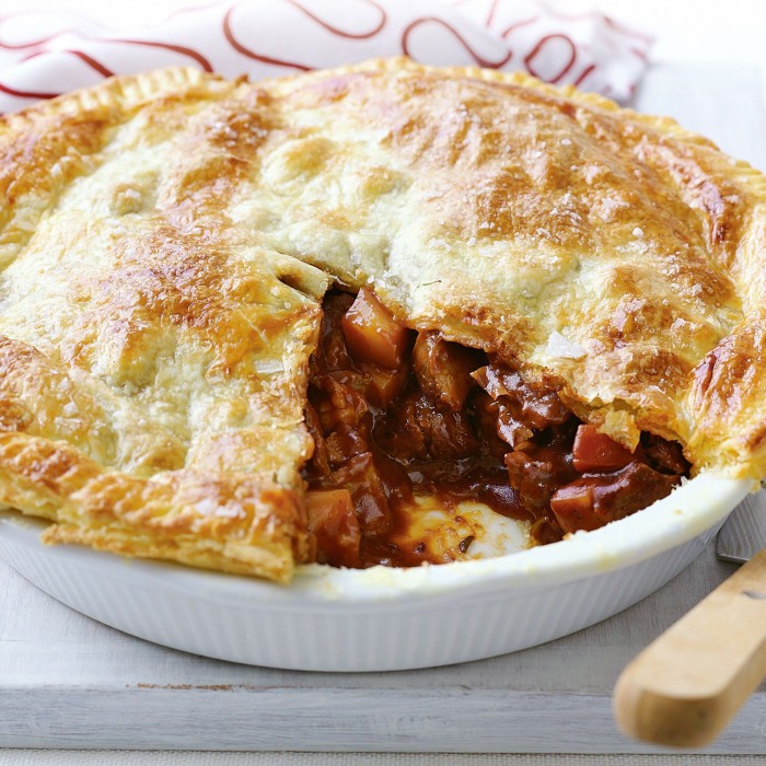 Пирог с бараниной и картофелем
