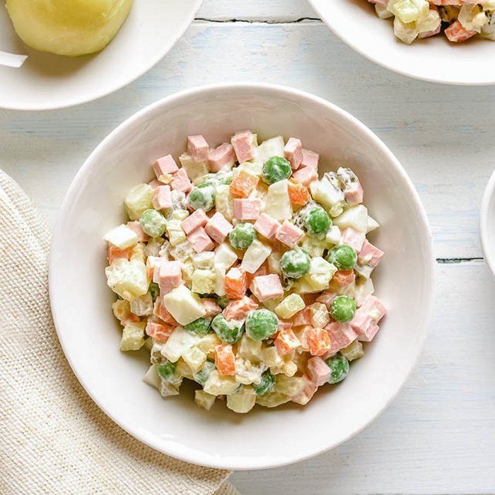 Картофельный салат (Оливье)