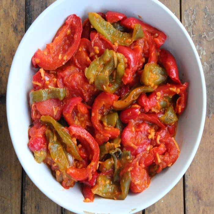 Флафла — салат из печёного перца