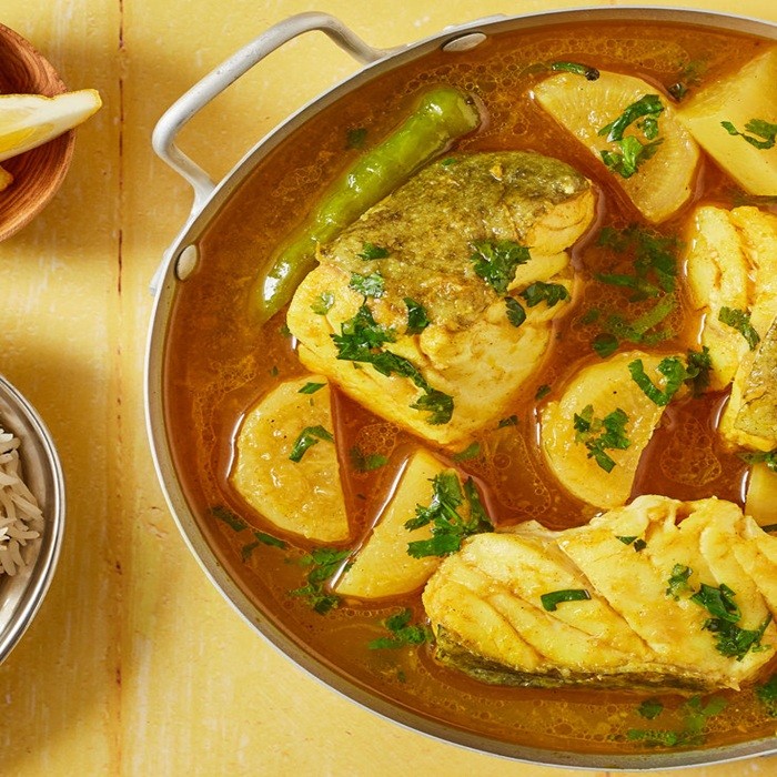 Рыбное карри по-бангладешски с дайконом