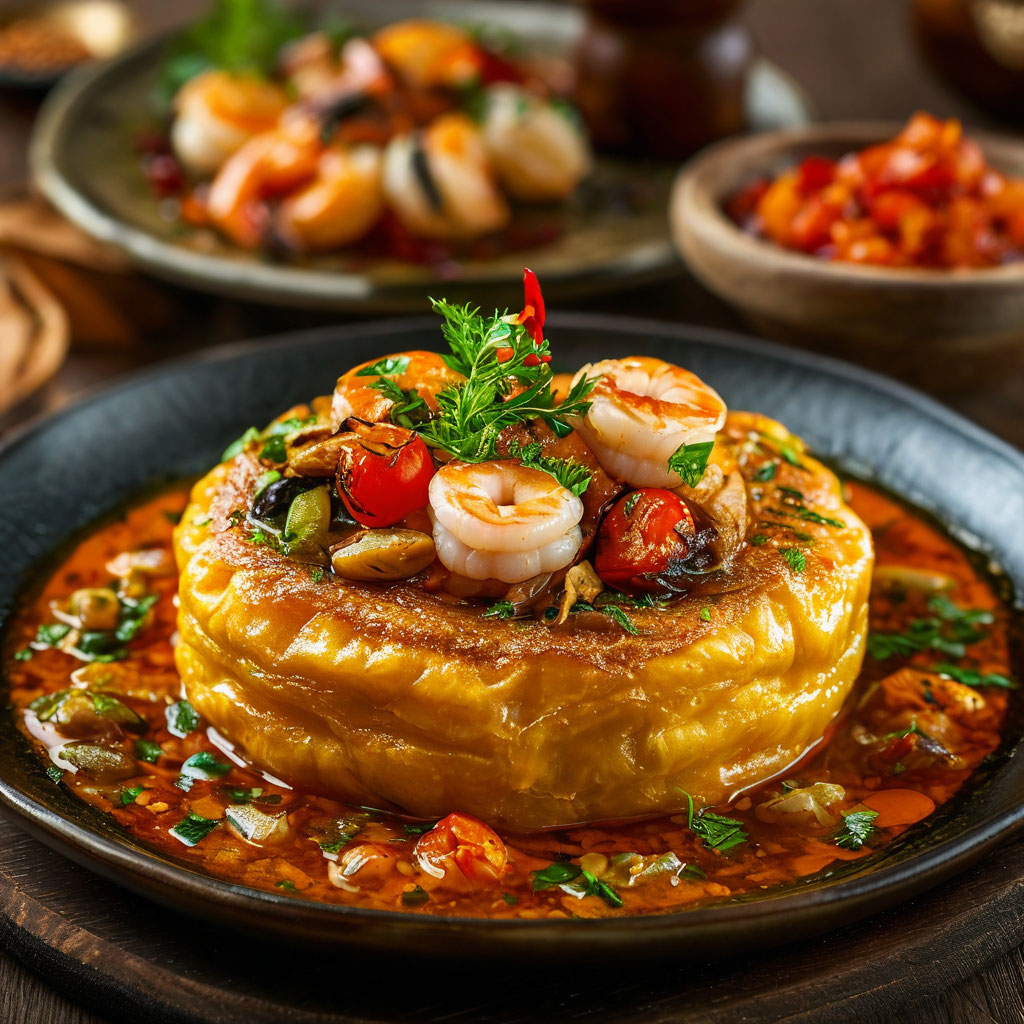 Бстила с морепродуктами