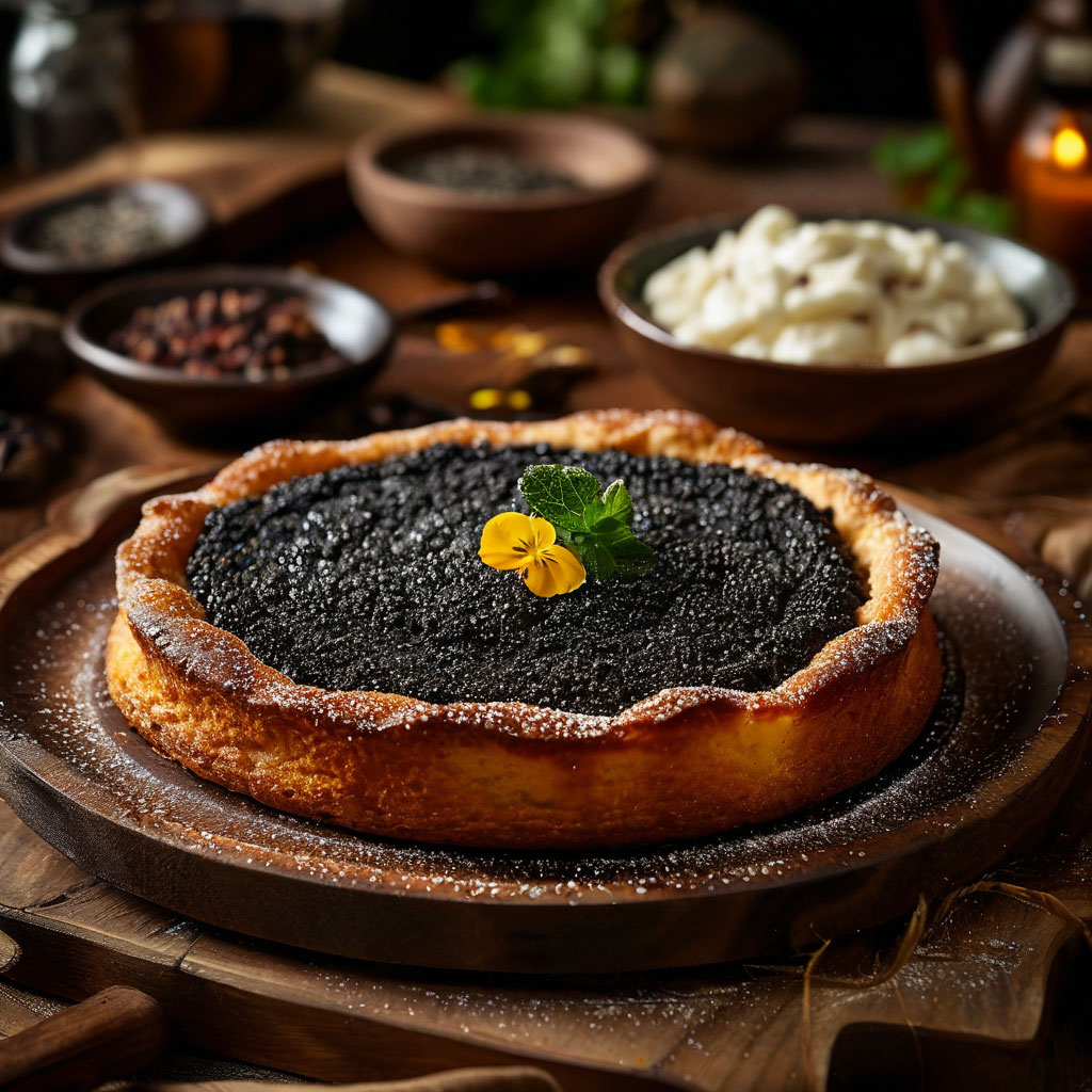 Корж с маком