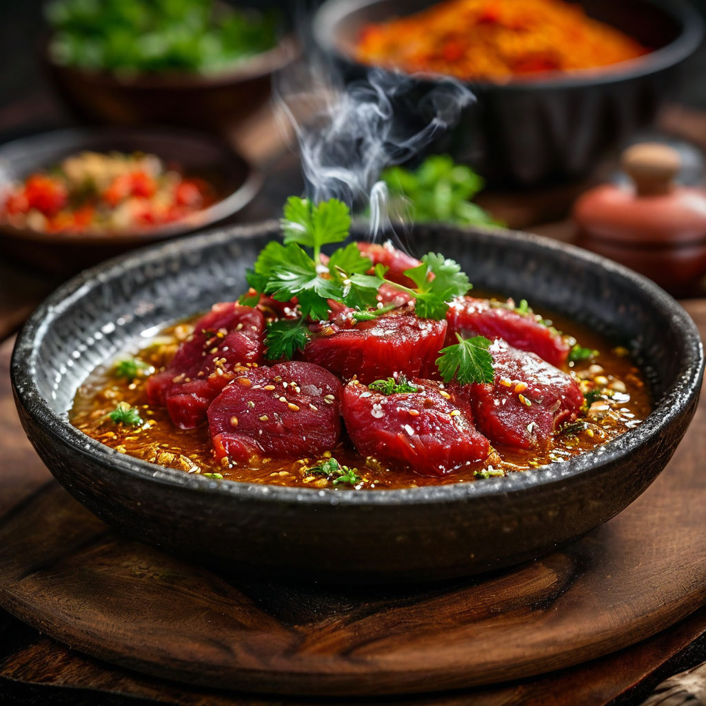 Китфо сырое мясо